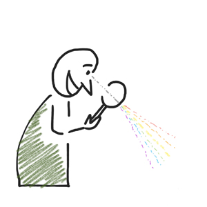 Tekening onderzoeken met muziek.